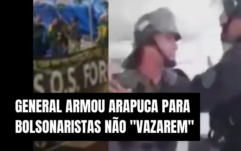 General admite arapuca para Bolsonaristas durante ataque ao palácio