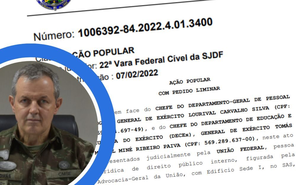 General Tomás Miné, novo comandante do Exército, é alvo de Ação