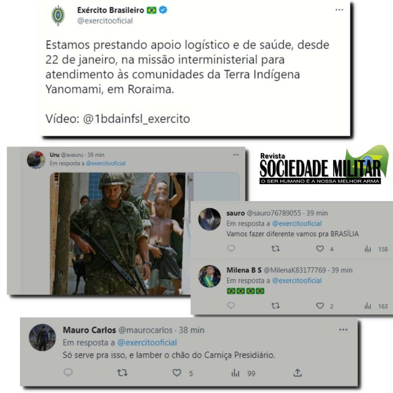 As redes sociais do Exército Brasileiro estão ruindo: entenda a causa da  catastrófica taxa de engajamento do Twitter, mesmo com 2 milhões de  seguidores no perfil - Revista Sociedade Militar