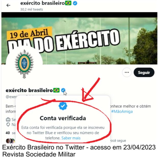 As redes sociais do Exército Brasileiro estão ruindo: entenda a causa da  catastrófica taxa de engajamento do Twitter, mesmo com 2 milhões de  seguidores no perfil - Revista Sociedade Militar