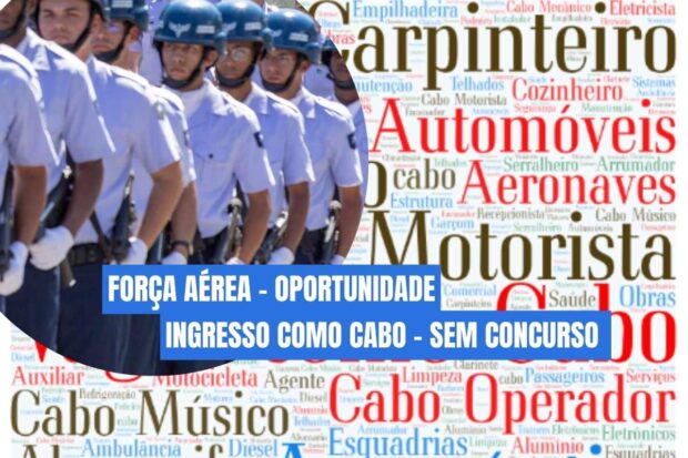 Oportunidade. Aeron utica faz recrutamento sem concurso para