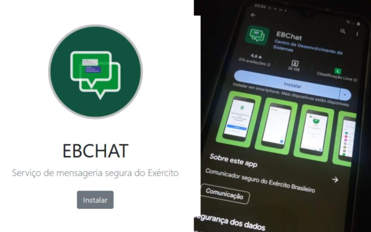 Imagens do EbChat na PlayStore