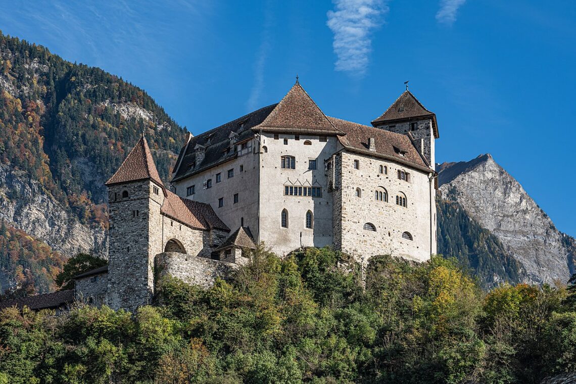 Castelo de Gutenberg Castle, em Balzers, Liechtenstein. Foto: Reprodução