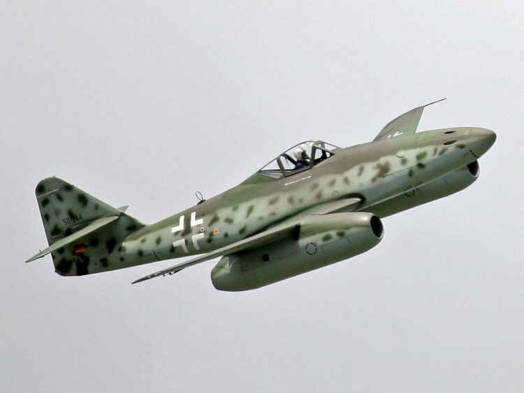 Me 262 em vôo. Foto: Divulgação