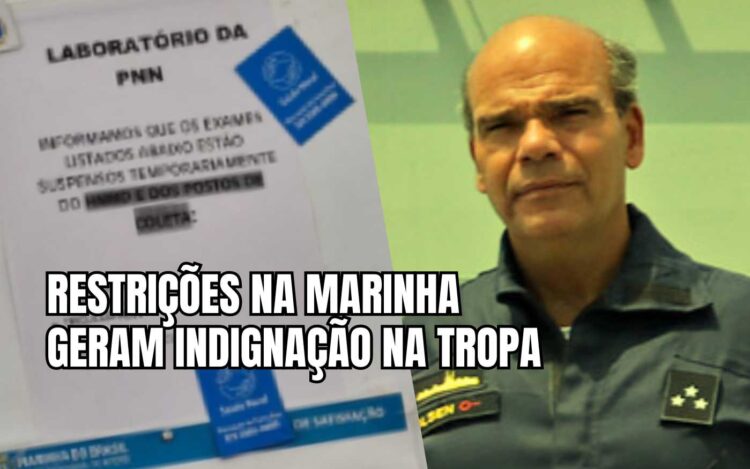 Imagem com restrições ao atendimento na Marinha e Almirante Olsen - Montagem