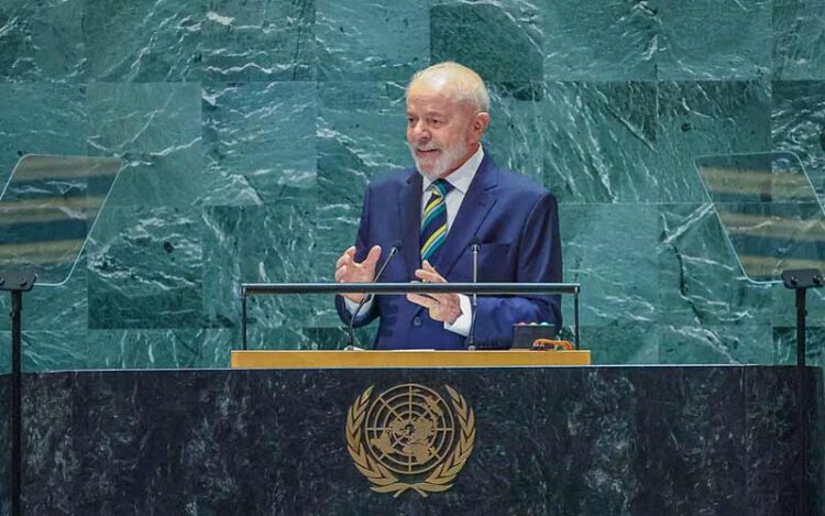 Presidente da República, Luiz Inácio Lula da Silva, na Abertura do Debate Geral das Nações Unidas. Foto: Agência Brasil