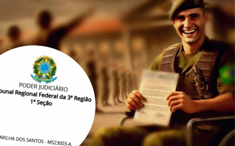 Militar soldado-recruta vence Exército na justiça federal e passa a receber como sargento - imagem ilustrativa por IA