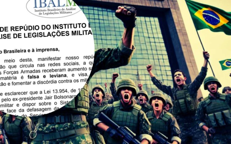 Militares indignados e carta de repúdio de instituto militar - Imagem por IA