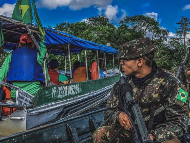 Fronteira em foco: Operação Jararaca combate o garimpo ilegal e crimes ambientais. Foto: Comando Militar do Norte / Exército Brasileiro / Divulgação