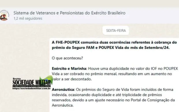 Cobrança equivocada da POPUPEX - Mensagem aos usuários por Whatsapp