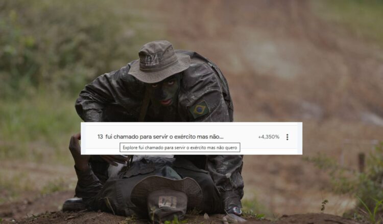 cresce busca por como se livrar do exercito no google