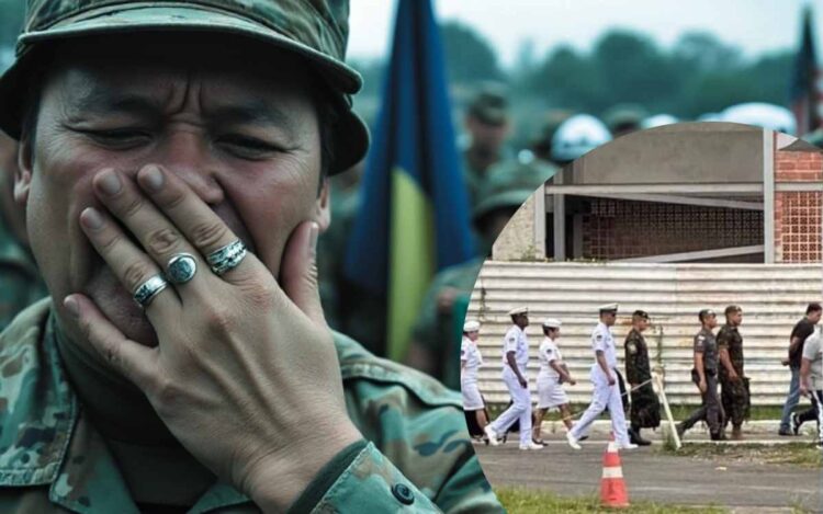 Militar chorando ao ingressar para a Polícia Militar do Rio de Janeiro - Imagem ilustrativa