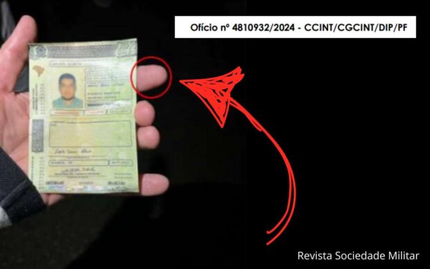 Ofício da Polícia Federal par ao STF - indicador de oficial preso esquecido em fotografia