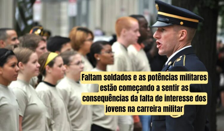 crise de falta de soldados afeta potencias militares